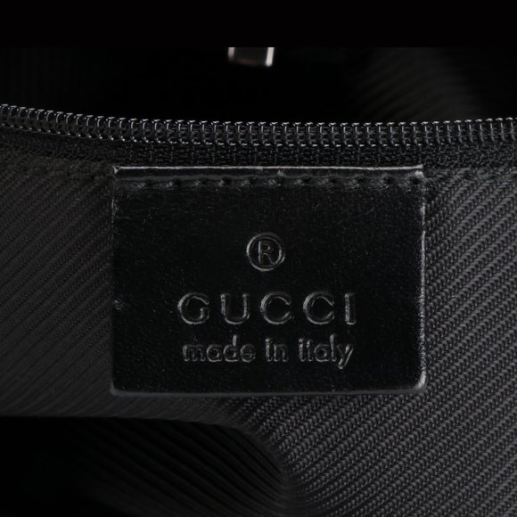 Gucci Medium Jackie Hobo Bag in Black GG Canvas and Leather - Picture 4 of 5